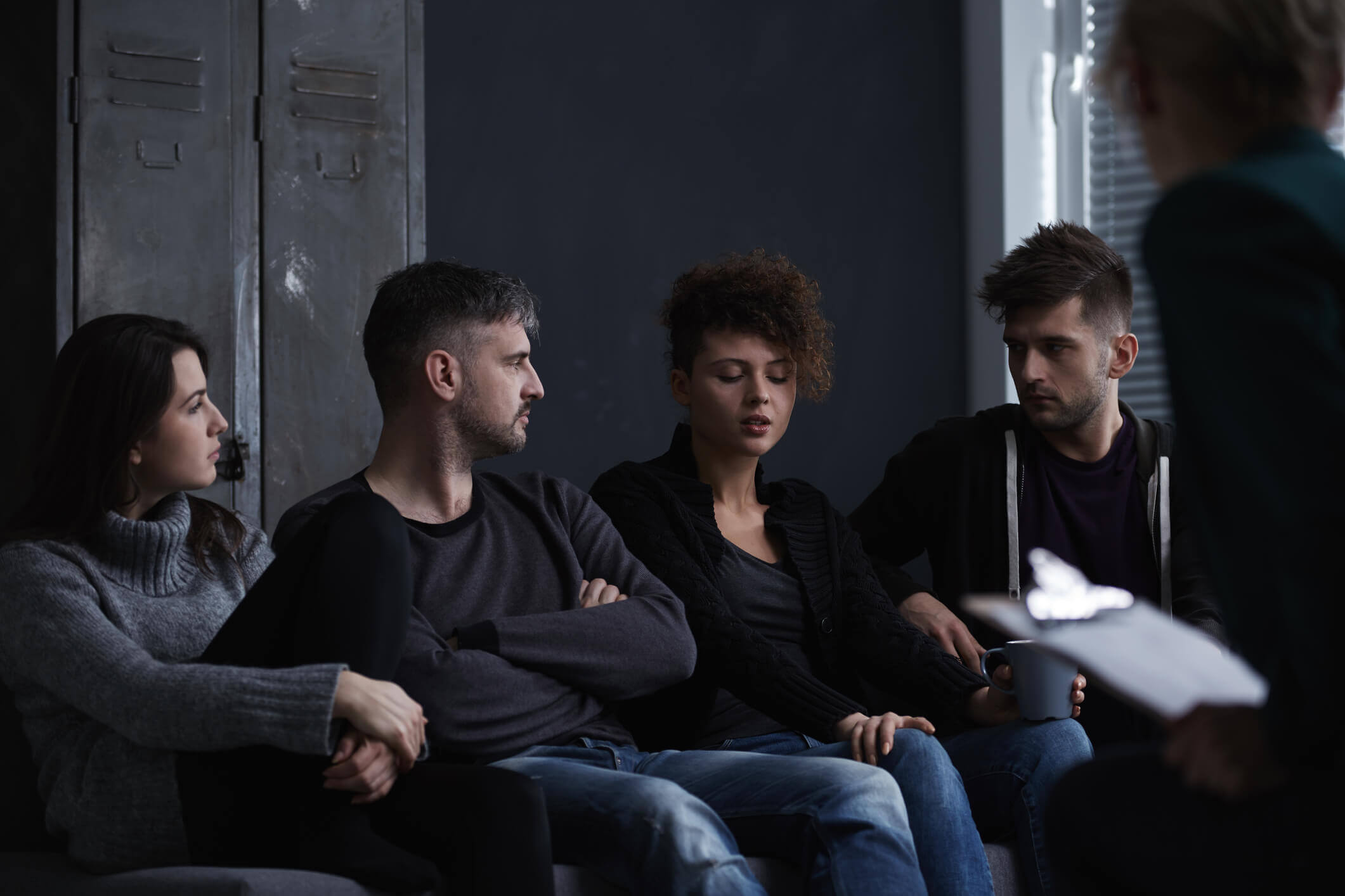 group therapy at drug rehab center
