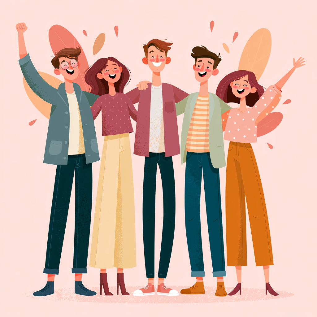 Infographic of a group of friends enjoying a sober weekend in Kansas City, Missouri.